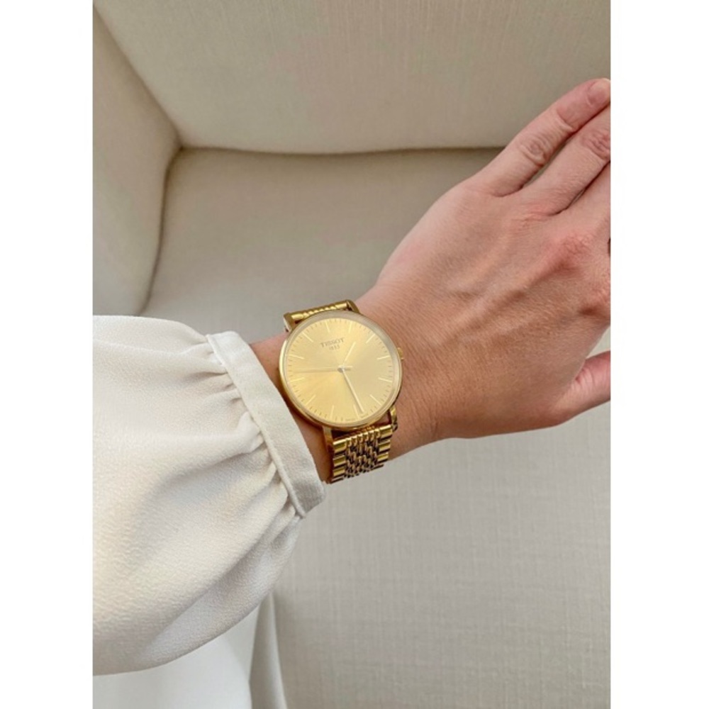 Tissot - “Everytime” Analog Gold Watch